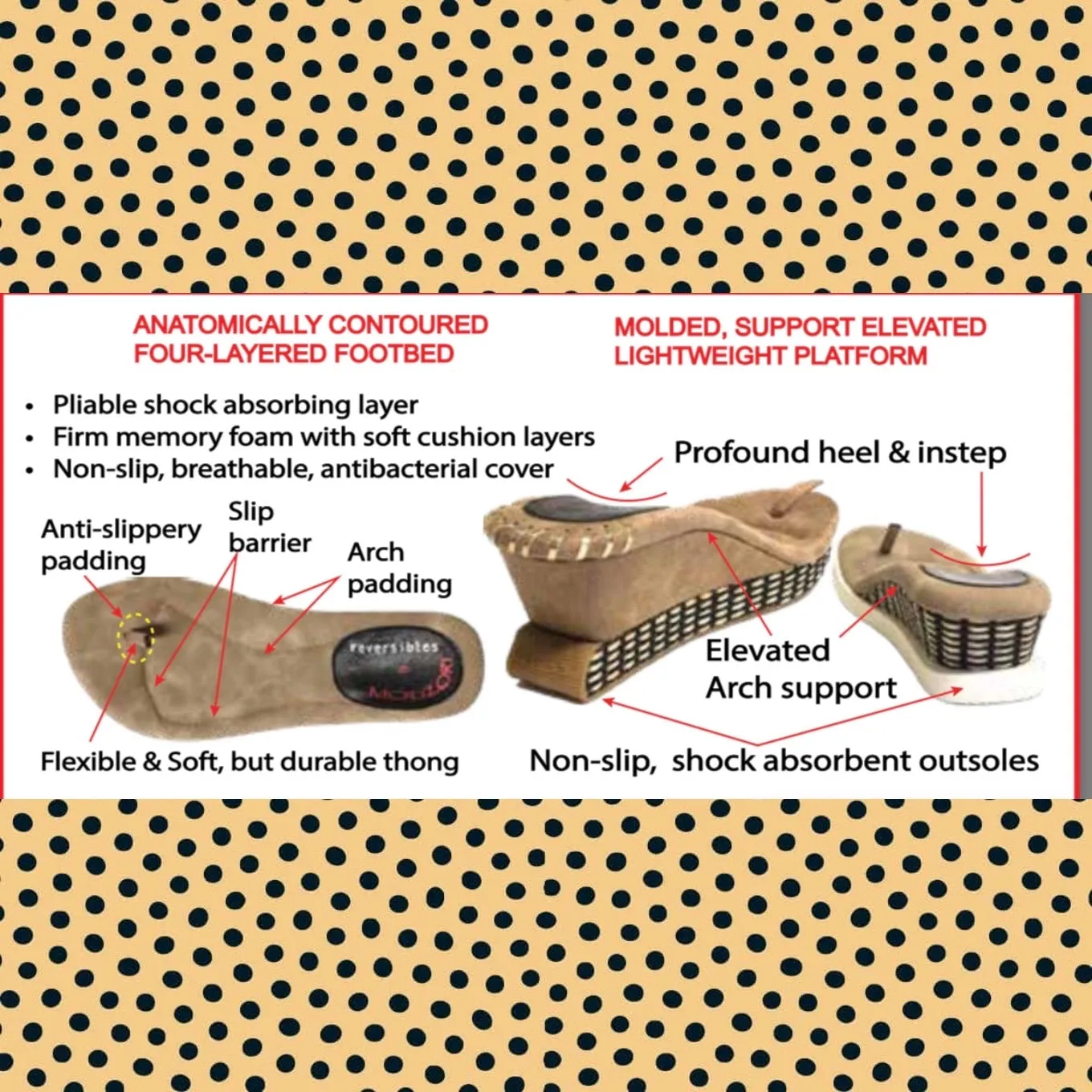 Wedge Heel Reversible Shoes