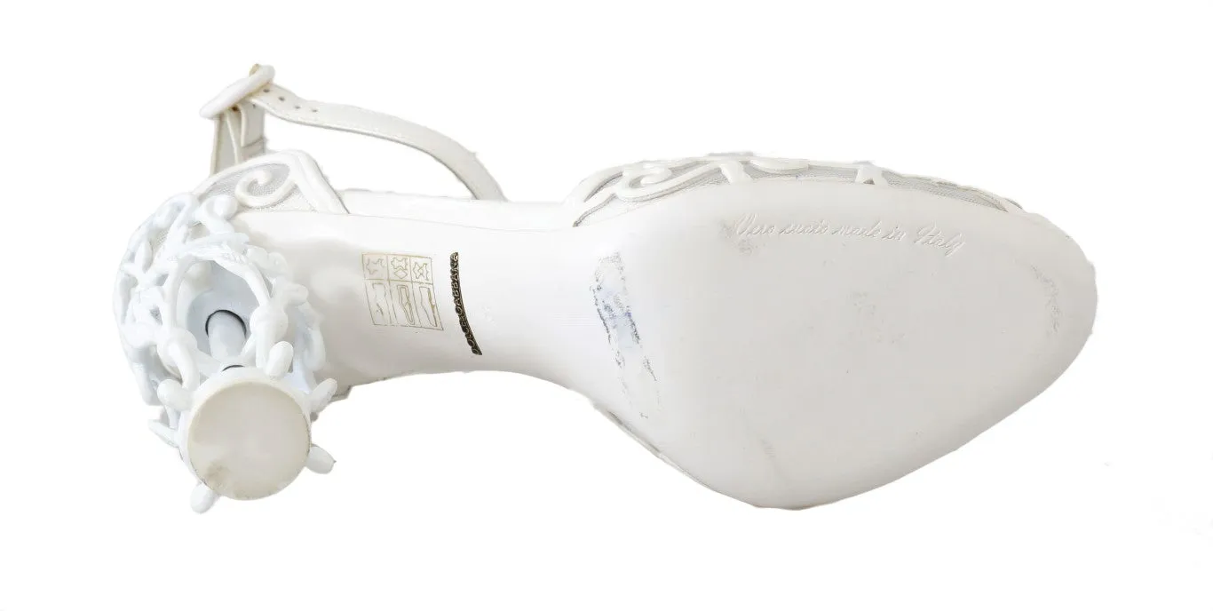 White Ankle Strap Fairytale Shoes