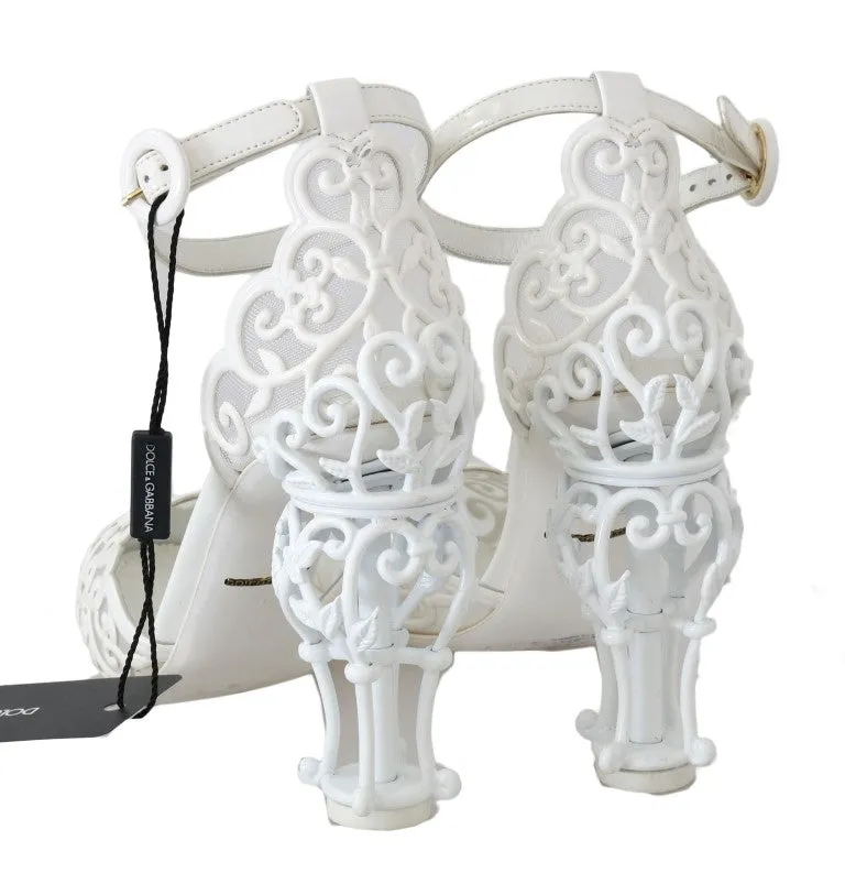 White Ankle Strap Fairytale Shoes