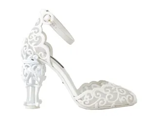 White Ankle Strap Fairytale Shoes