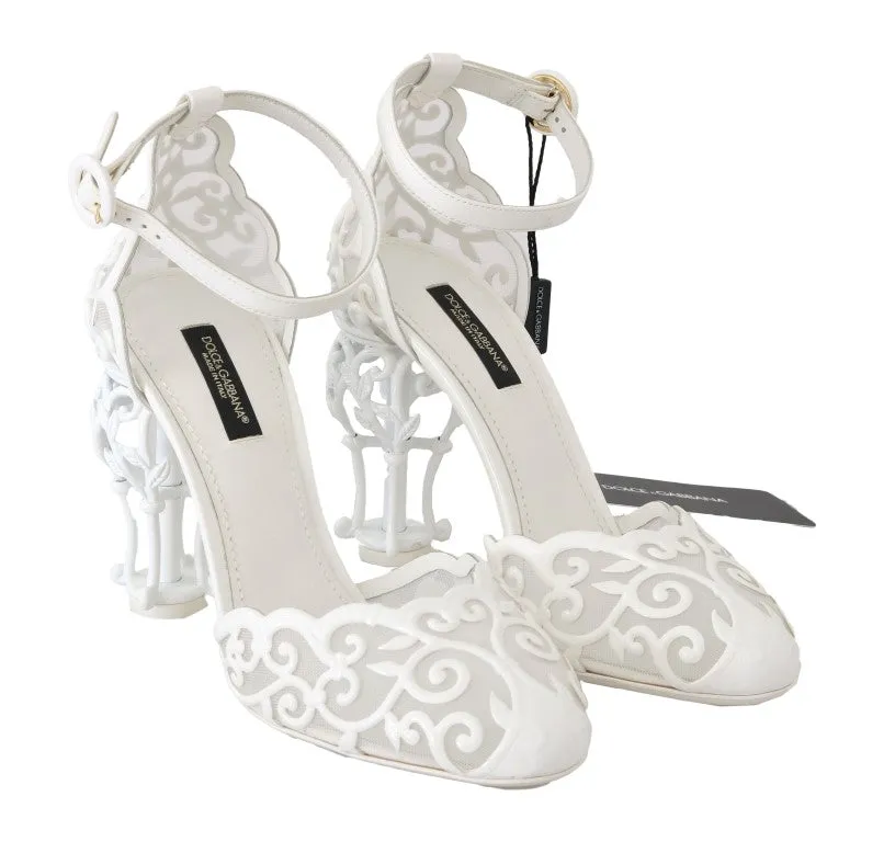 White Ankle Strap Fairytale Shoes