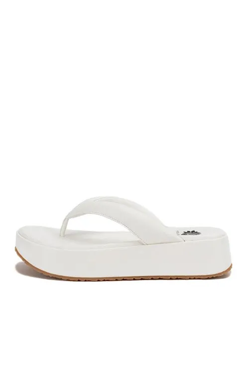 White Platform Bubble Sandal