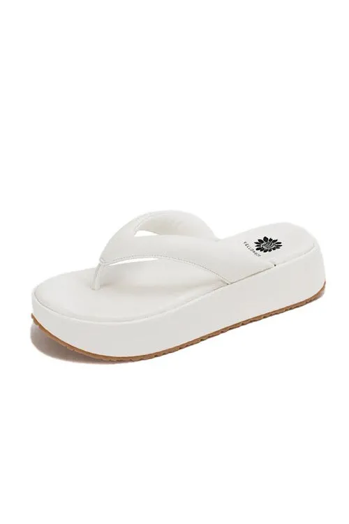 White Platform Bubble Sandal