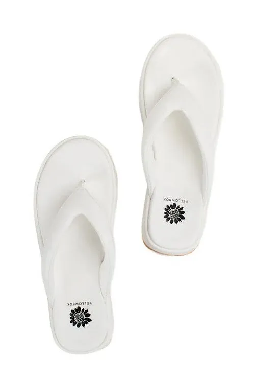 White Platform Bubble Sandal