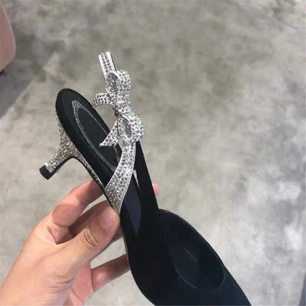 Woman heels back strap sandals