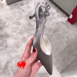 Woman heels back strap sandals