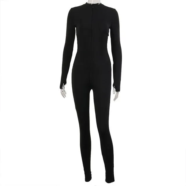 Women Jumpsuit corset 2 pieces set Solid Color Bodycon Long Romper Women Jumpsuit Bodysuit