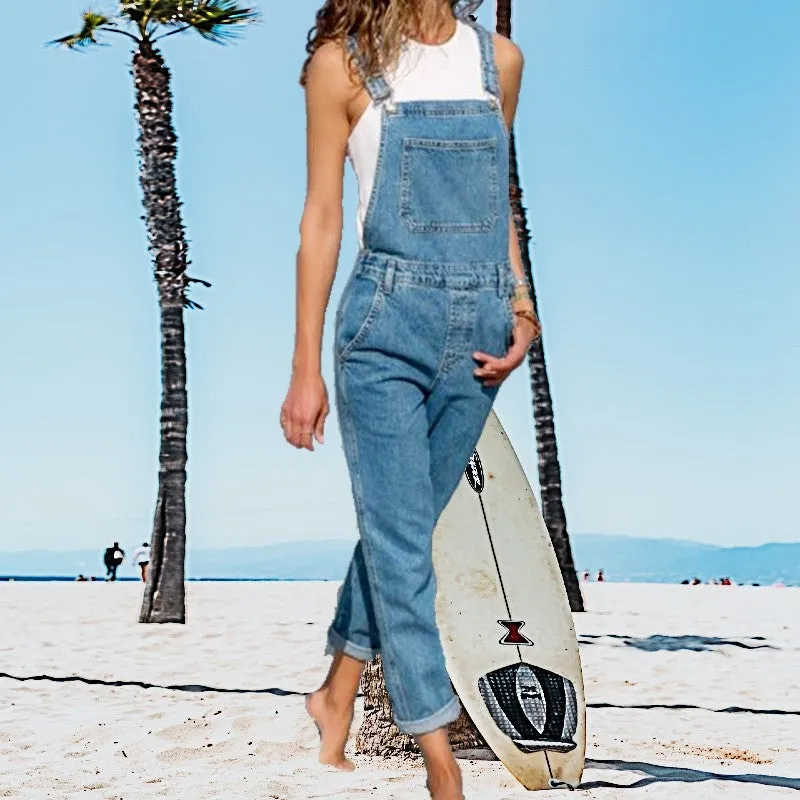 Women's Denim Overalls