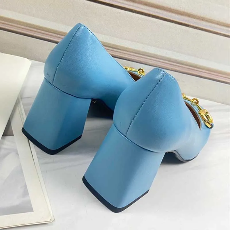 Womens High Block Heel Shoes Sexy