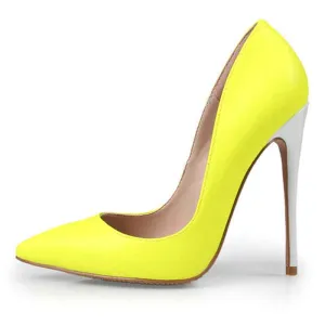 Women's High Heels Slip On Pumps Pointy Toe Stilettos