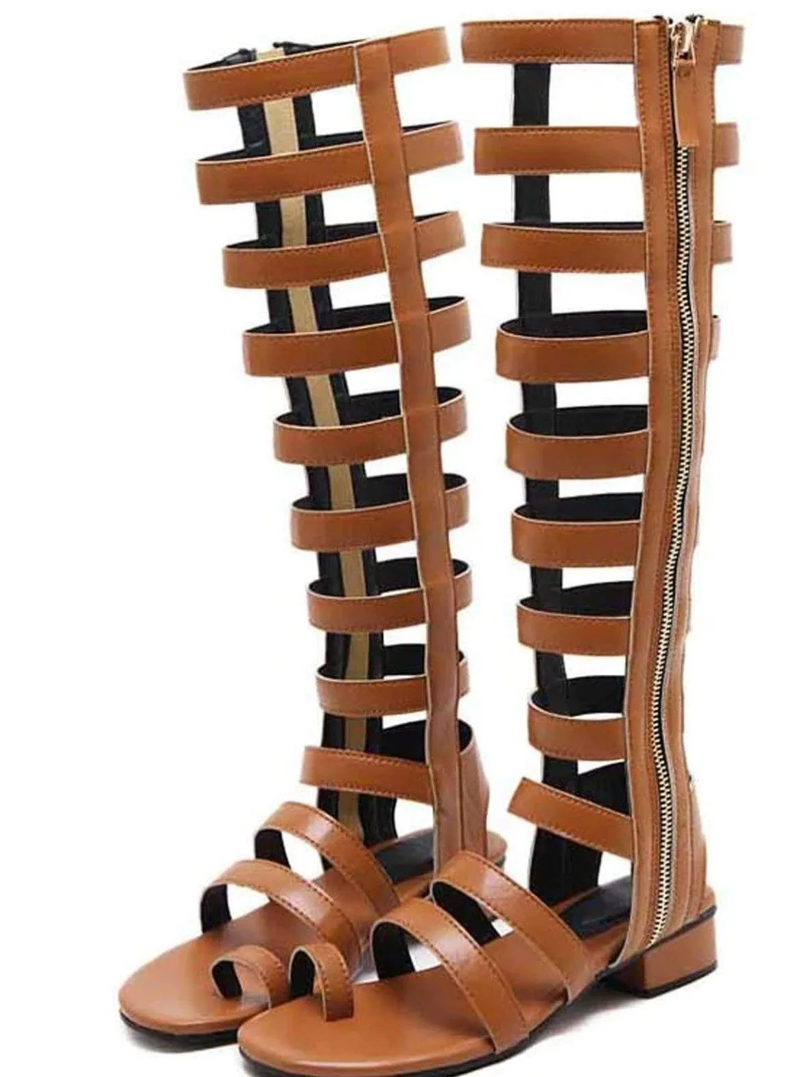 Women's Knee High Gladiator Sandals By Liv and Mia