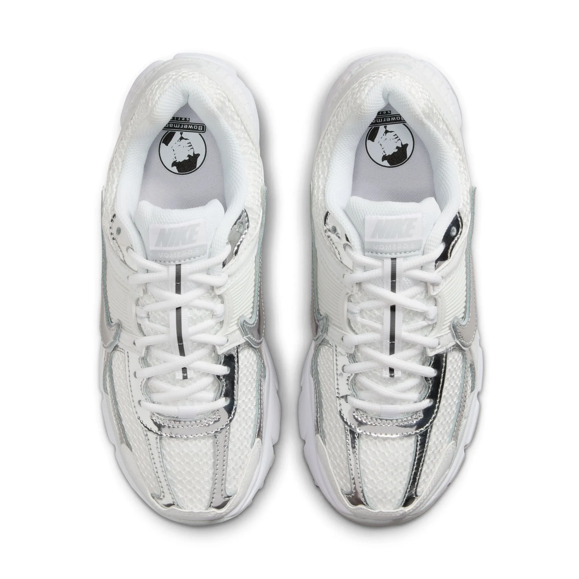 Womens Nike Zoom Vomero 5 'White/Metallic Silver'