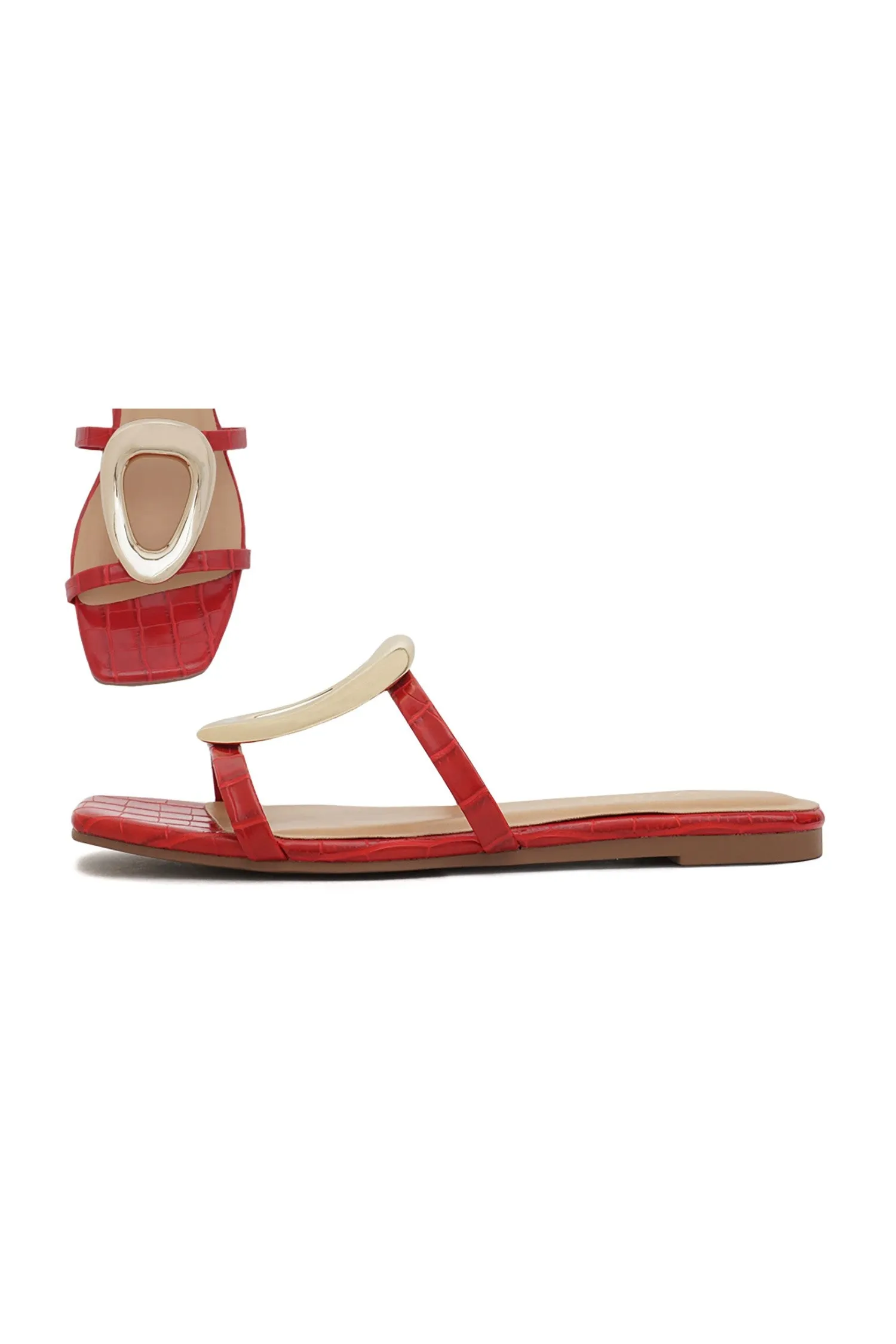 Women's Open Toe Buckle Sandal - DISTANTS