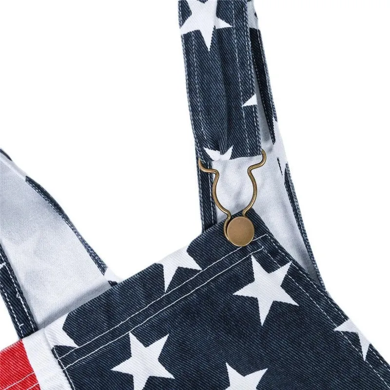 Women's Overalls Jeans Denim Jumpsuit Romper Workout Shorts