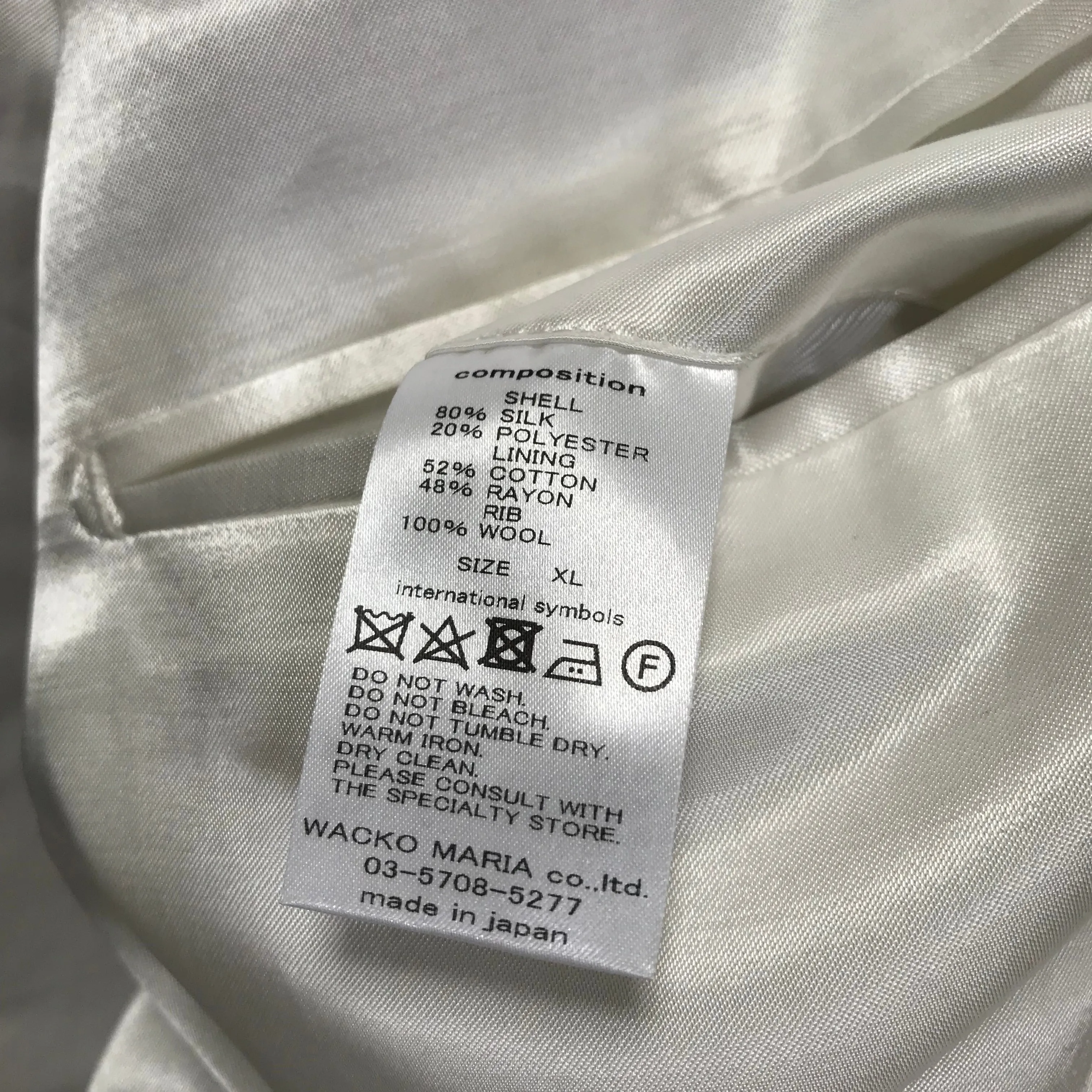 [XL] DS! Wacko Maria x TIM LEHI SILK JACQUARD SKA BOMBER JACKET