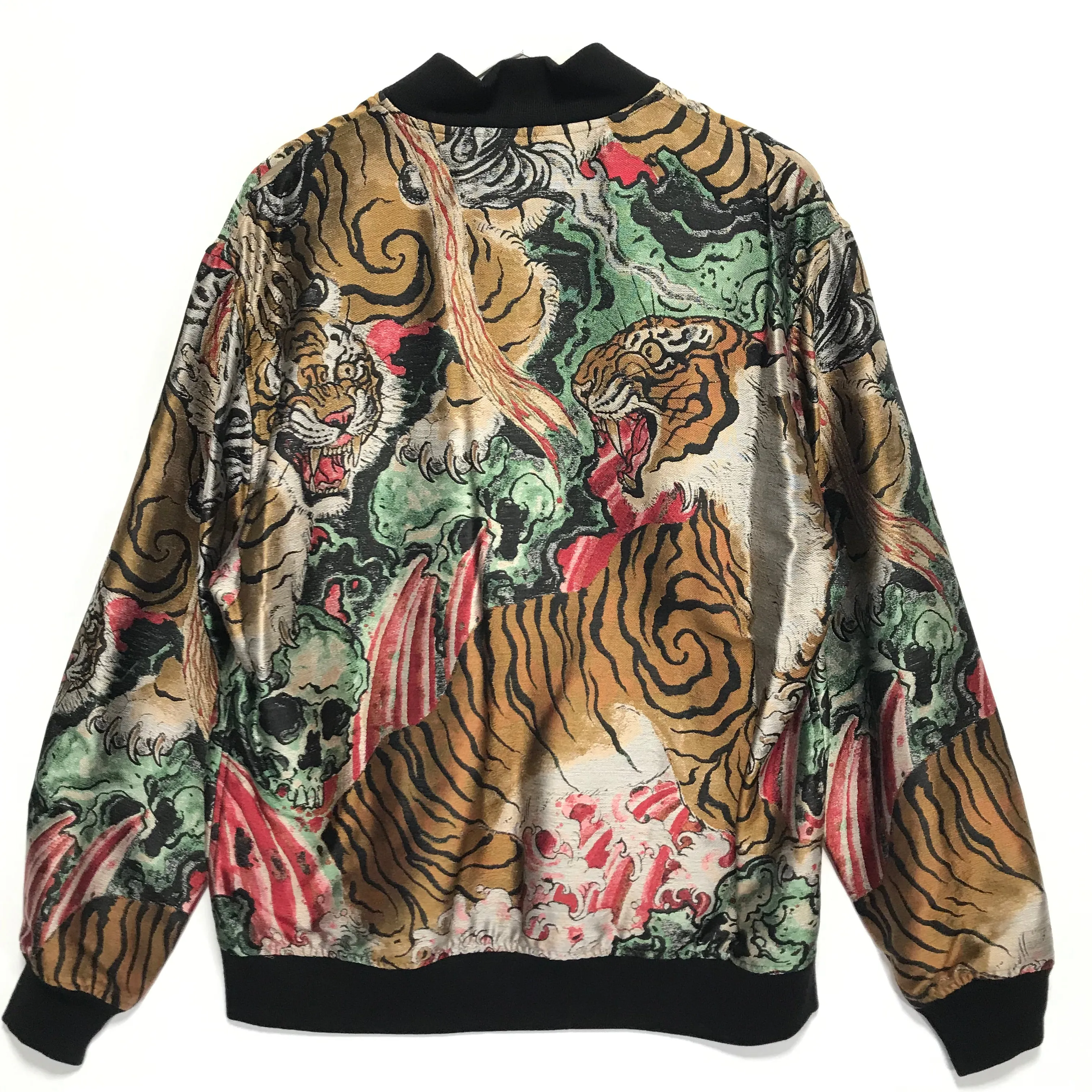 [XL] DS! Wacko Maria x TIM LEHI SILK JACQUARD SKA BOMBER JACKET