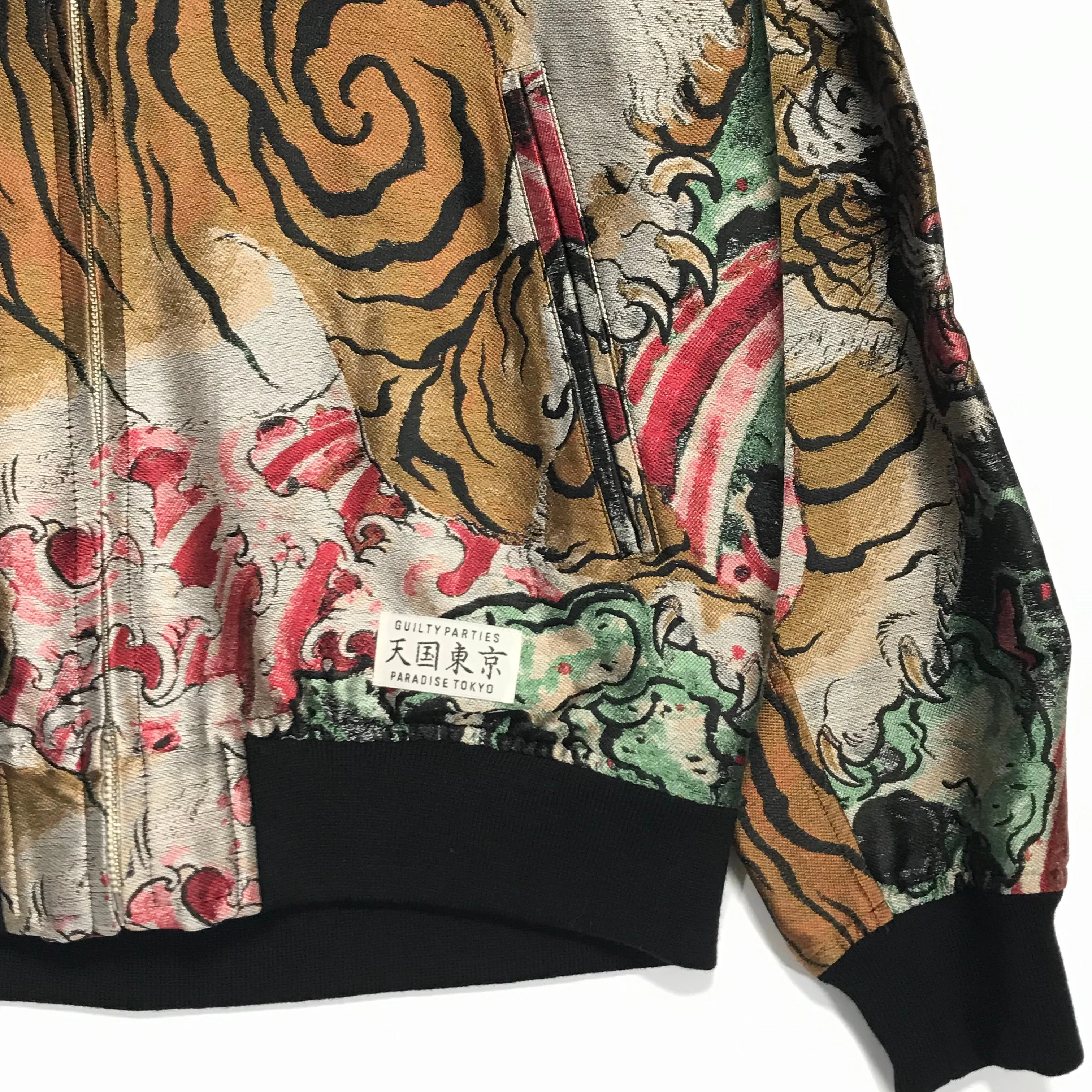 [XL] DS! Wacko Maria x TIM LEHI SILK JACQUARD SKA BOMBER JACKET