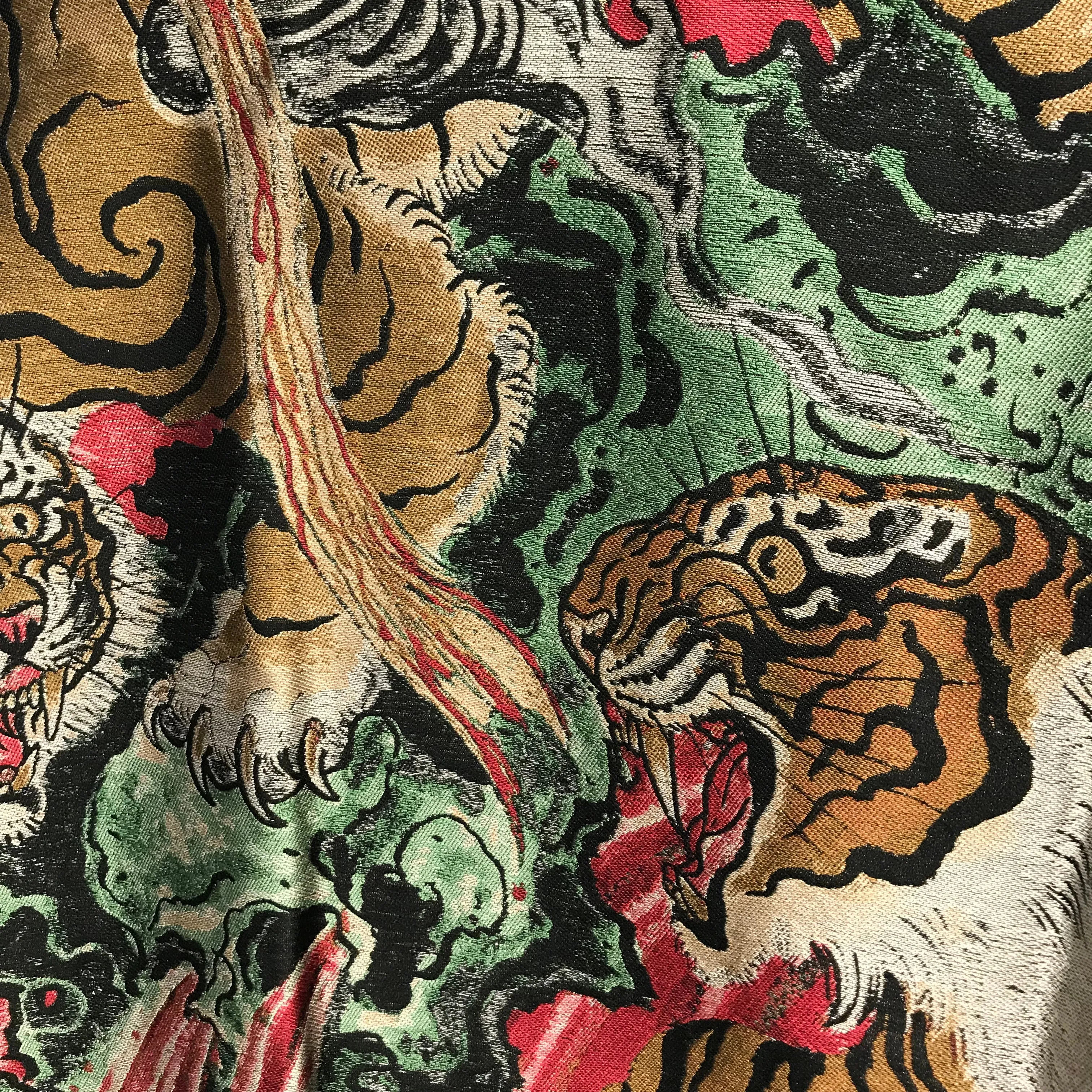 [XL] DS! Wacko Maria x TIM LEHI SILK JACQUARD SKA BOMBER JACKET
