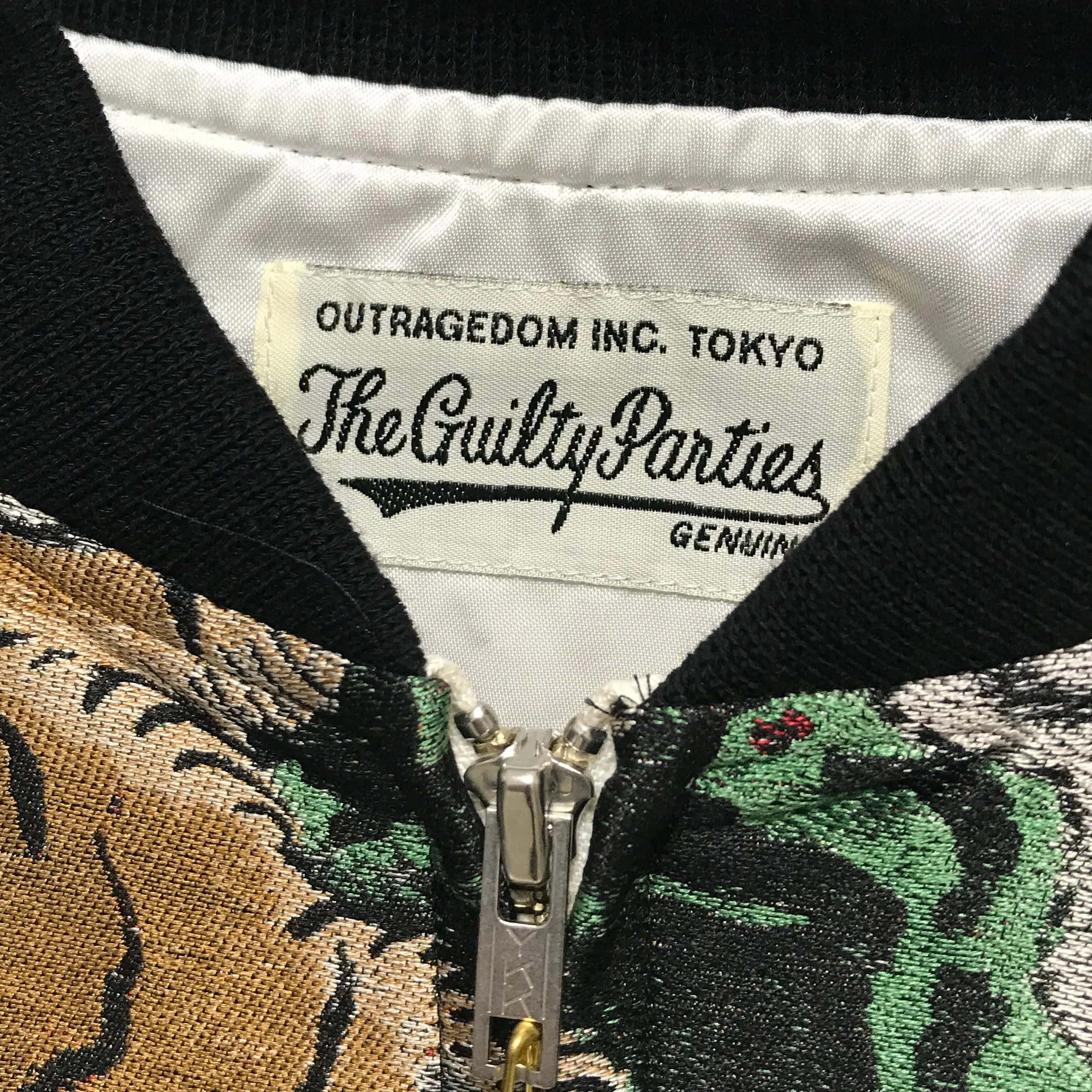 [XL] DS! Wacko Maria x TIM LEHI SILK JACQUARD SKA BOMBER JACKET