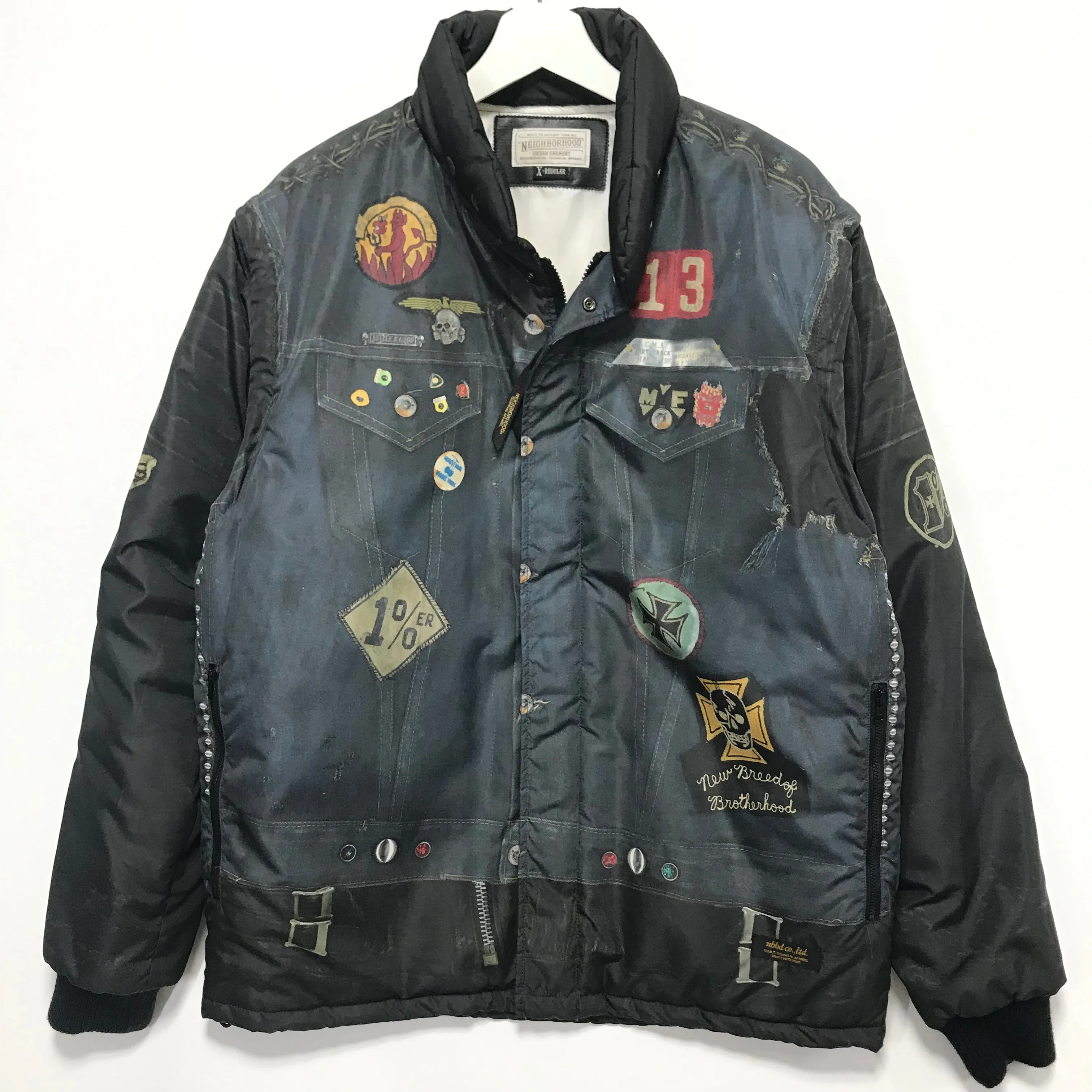 [XL] Neighborhood WDWYFW 14AW 20th MF VE Printed Puffer Jacket / Vest