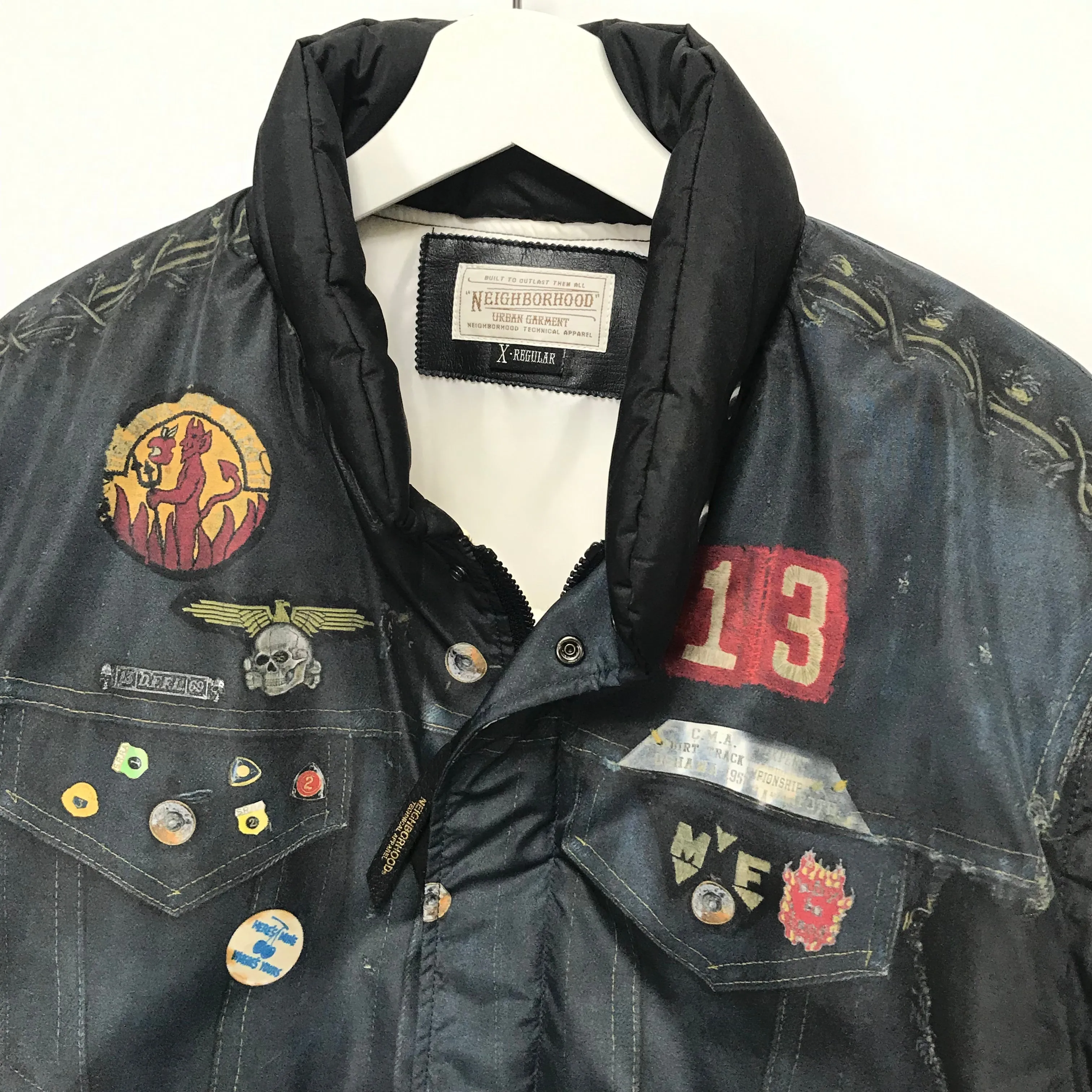 [XL] Neighborhood WDWYFW 14AW 20th MF VE Printed Puffer Jacket / Vest