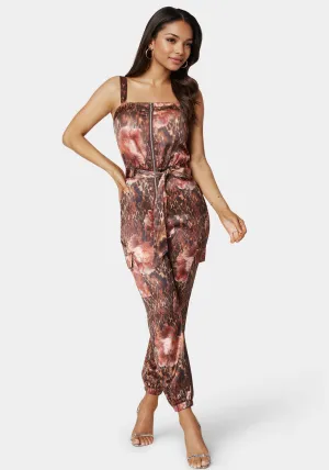 Zip Front Jogger Jumpsuit